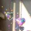 Decorações de jardim Crystal Sunscatcher Rainbow Prism Pendant Light Moon Catcher Decor Witchy Janela de coração pendurado em casa decoração 230814
