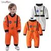 Specjalne okazje Umorden Astronaut kostium kosmiczny Rompers for Baby Boys Toddler Infant Halloween Boże Narodzenie przyjęcie urodzinowe Cosplay Fancy Sukienka 230814