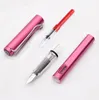 Penne di fontane 53 pezzi kawaii penna stilografica set di inchiostro sostituibile set nero/blu/rosso inchiostro ef 0,38 mm per le penne per le forniture per uffici per la scrittura 230814