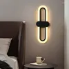 Wandlampen LED LAMP Zwart Goud Simple SCONCE Modern vierkante licht voor Dining Living Room Bedide Slaapkamer Corridor gangpad