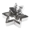 Backformen Star Cookie Cutter Set 10 Stück Edelstahl Sechs spitze Formen Formen 896b