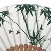 Decorative Figurines Chinese Style Vintage Summer Bamboo Folding Fan Hand Held Dance Wedding Party Decor Pocket Gifts