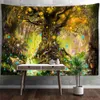 Audio forestale muro di arazzi sospeso sogno estetico soggiorno sfondo di stoffa decorazioni per la casa r230815