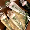 Embalagem de presentes 20pcs Retro Bolsa de flor única embalagem de buquê Rosa Material de embalagem à prova d'água do dia dos namorados