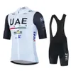 Cycling Jersey Sets Uae Set MTB Uniform Bike Clothing Summer Breathable Bicycle Shirt Ropa Ciclismo Bib Pants Maillot 230814