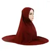 Ethnische Kleidung Muslim Imamah Hut Turban Islamische Schal -Schals Arabische Hüte Frauen Kopfwort Ramadan Gebet Schalkopfschatz