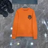 Hoodies Sweaters Hoodie Chromezhearts 21SS Designer Richtiges Herbstkleid kommt orange Schwert runden Nackenpullover