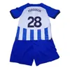 23 24 Estupinan Caicedo Kit enfants Maillots de football MARS MITOMA FERGUSON ALZATE LAMPTEY SARMIENTO VELTMAN Home Away Chemises de football en édition limitée