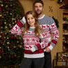 Мужские свитера 2023 Зимние мужчины Женщины Рождественский случайный жаккардовый трикотаж Теплые густые пары, соответствующие переводам.