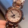 Kadın izle kuvars hareketi Japon piller paslanmaz çelik kayış kasası rhinestone kadran moda stili tasarımcısı watche montre anlog saat serin parlak all-maç