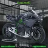 1 9 Kawasaki H2R Ninja Motorcycles Simulazione Modello motociclistico Simulazione Modello Assormori di umori e Light Collection TOECH AUTO GIOCO T230815 T230815