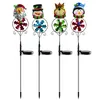 Christmas Solar Lawn Lights Ironwork Led Snowman Elk Penguin Outdoor Lights Garden Stick Lawn Decorative Lighting Warm Home Decor