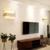 Wall Lamps Modern Wood Lamp Led Glass Mirror Washer Sconces Light Fixtures Dressing Table Living Room