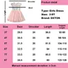 Девушка платья Dxton Princess Girls Dress Dresses Leteveless Summer Children Drode Elegant Childry Floug