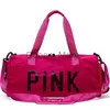 Bolsas de lona lentejuelas bolsa de viaje de viaje rosa bolsas de entrenamiento de fitness para gimnasio deportivo yoga de yoga seco separación zapatos bolsos J230815