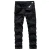 Men's Pants 2023 Tactical Men Army Cargo Male Plus Size Cotton Trousers Many Pocket Zip Military Style Mens Overalls Black