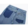 Contrasta jeans da donna Donne Donne gamba a mezza gamba di jeans chic lady high street pantaloni femminile 2023