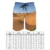 Shorts maschile Namib Desert Board Classic maschi Pantaloni da spiaggia Sud Africa Stampa quotidiana Trunk di nuoto di grandi dimensioni