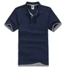 Mens Polos varumärke män polo skjorta andningsbar bomull kort ärm tröjor tröjor golftennis plus storlek xxxl tee toppar kläder 230815