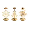 Candele Cancile Iron Candlestick Candlesting Romantic Candlelight Tavolo da pranzo a lume di neve Ornament a piede alto