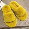 Slippels Home Slippers Dames platschoenen vrouwelijke dame bont flopflops slides 2022 zachte pluche katoen ytmtloy indoor winter zapato mujer x230519