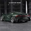 1 24 Bugatti La VoIto Noire Black Dragon Supercar Ald Car Kolekcja samochodów Model samochodu Dźwięk i lekkie zabawki dla LDREN T230815