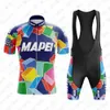 Cycling Jersey Sets Blue Cube Bike Shirt Men's Cycling Jersey Set MTB Team Shorts Cyc Jersey Bridge Colored Squares 230815