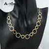 Orecchini di collana set Ayong Women Vintage Zirconia Gioielli zirconia