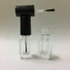 4 ml Empty Nail Polish Bottles Square Shape Nail Polish Clear Bottles with Brush Cap for DIY Cosmetics Tessp