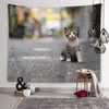 Tapestries Cute Funny Cat Tapestry Animal Wall Art Decoration Tapestry Children's Room Living Room Bedroom Dormitory Room Home Decoration R230815