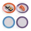 الغذاء السوشي الميلامين الطبق الدوار السوشي لوحة جولة الملونة الحزام الحزام السوشي تقديم لوحات zz