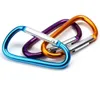 Carabiner Ring Keyrings Key Chains 야외 스포츠 캠프 스냅 클립 후크 키 체인 하이킹 알루미늄 편리한 하이킹 캠핑 커스터마이즈 즈