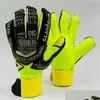 Sports Gloves Kids Men Professional Bramkarz piłki nożnej Strong 5 palców Oszczędzanie ochrony zagęszczenie lateksu de futebol bramka bramkarza gl dhhjn