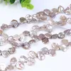 Kettingen 11-16 mm Natural Purple Keshi Petal Freshwater Pearl Strand voor vrouwelijke sieraden maken