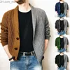 Vestes pour hommes Vêtements pour hommes chandails chandails tricotés manteaux d'hiver tricotés pour hommes Ropa De Invirno automne et hiver versions coréennes gardent au chaud Z230819