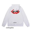 2023 designerskie bluzy swates bluza z kapturem Chromezhearts ch Corolla Heart Sweater Płaszcz unisex z kapturem ciemny wzór kwiat ramię czerwonego lip street z kapturem top