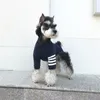 Dog Apparel Stripe Hoodie Dog Clothes Fashion Sweatshirt Dogs Clothing Pet Outfits Cute Springautumn Yorkies Print Cotton Navy Boy Mascotas 230815