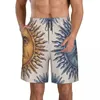 Men's Shorts Swimsuit Man Summer 2023 Gym Beach Sport Vintage Sun And Moon