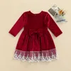 Girl's Dresses Baby Girls Dress Clothes Baby Coral fleece Dresses for Girls Long Sleeve 1st Birthday Clothing Outfits Girl Clothes R230815