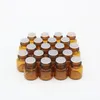 1ml 2ml 3ml 5ml Amber Glass Essential Oil Bottle Glass Perfume Oil Vials Sample Test Bottles with lids Orifice Reducers Lhtmh