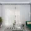 Kurtyna nordycka łosia biały haftowe zasłony tiulowe do sypialni panel okienny w salonie urocze zasłony pokoju dla dzieci R230815
