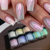 Nail Glitter Net10g Holographic Neon Shimmer Nails Chrome Powder IceThrough Fine Mirror Rubbing NetAurora Manicure Pigment Dust 230814