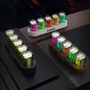 Zegar stolika biurka cyfrowy zegar rurki Nixie z RGB LED Świeci LED do dekoracji stacjonarnej. Pakowanie luksusowych pudełek na pomysł na prezent. 230814