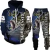 Men s Tracksuits Men Women Hoodie Pants 2Pcs Set Tracksuit Harajuku Camo Love Fishing Hunting Camping Clothes Fashion Outdoor Sportswear S 6XL 230814