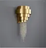 Wall Lamp Luxury Crystal For Bedroom Gold Creative Design Sconces Living Room Home Decoration Led Light Fixture