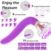 Sexspielzeug-Massagegerät, Saugdildo, Vibrator für Frau, Zunge lecken, Klitoris-Stimulator, Nippel-Masturbator