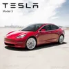 1 24 TESLA MODEL 3 MODEL Y ROADSTER ALLOY MODEL ARAÇ DIECASTS Metal Döküm Sesi ve Hafif Araç Oyuncakları LDREN ARAÇ T230815