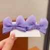 Hårtillbehör Sommar 2st Set Seloce Color Mesh Chiffon Bow Clips For Girl Kids Sweet Kawaii Fairy Princess Hairpin Mode