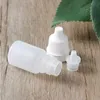 2ML Empty Plastic Squeezable Dropper Bottle with Plug Refillable Portable Liquid Container with Screw Cap Pbgct