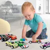 Diecast Model 12pcs Alloy Racing Toy Children Mini Iron Sheet Car Set Rebound Metal Toys for Kids Boys Birthday Gift 230815